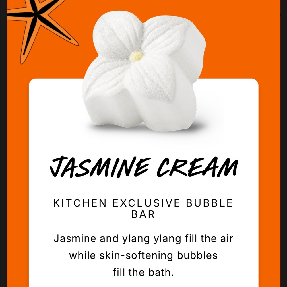 LUSH Jasmine Cream Bubble Bar
